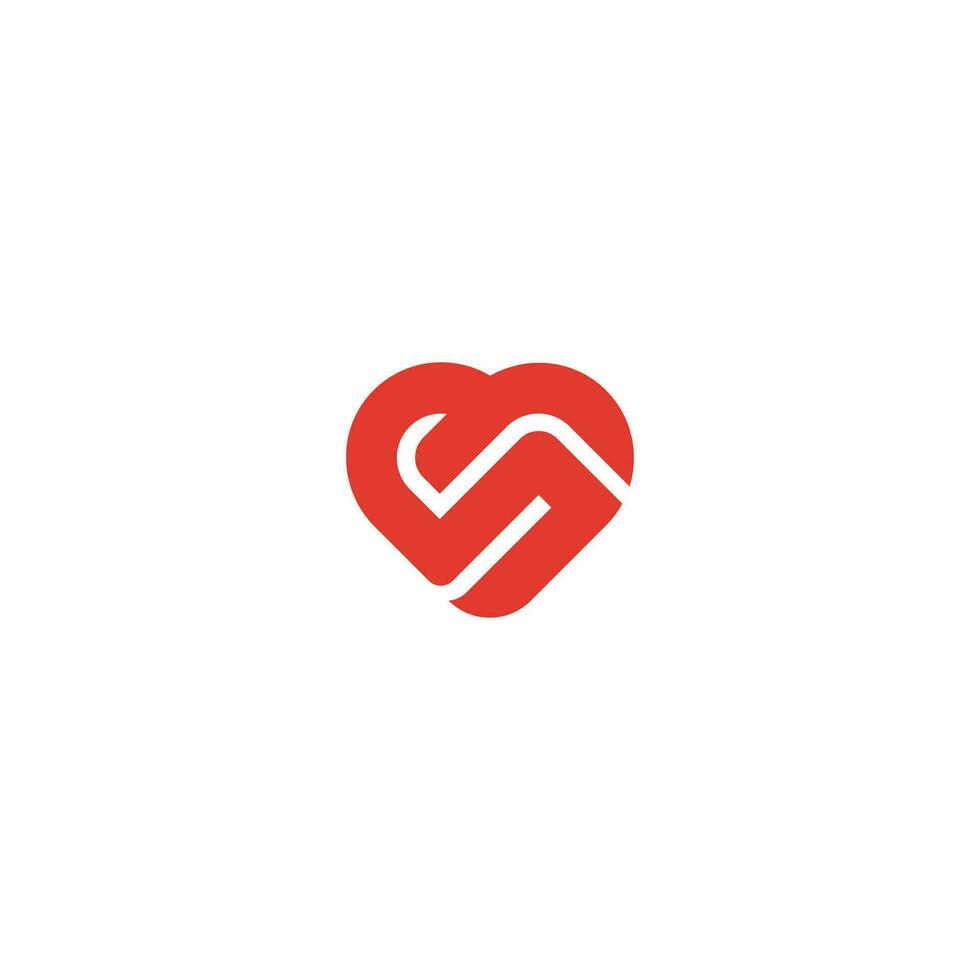 corazón vector símbolo. san valentin día cinta logotipo resumen línea logo icono diseño