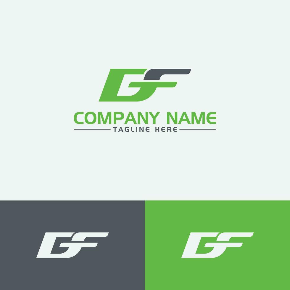 DF FD company letter logo design vector. vector