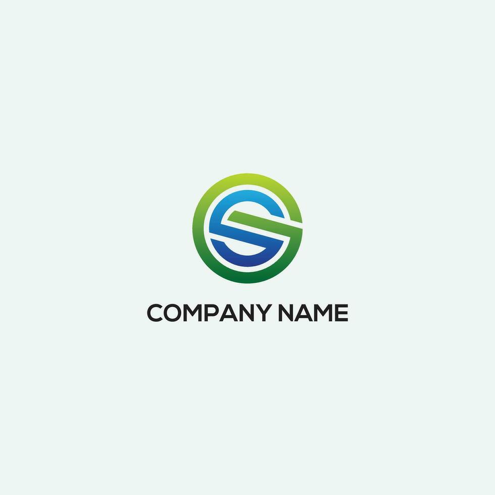 Abstract minimal letter SG GS icon logo vector symbol.