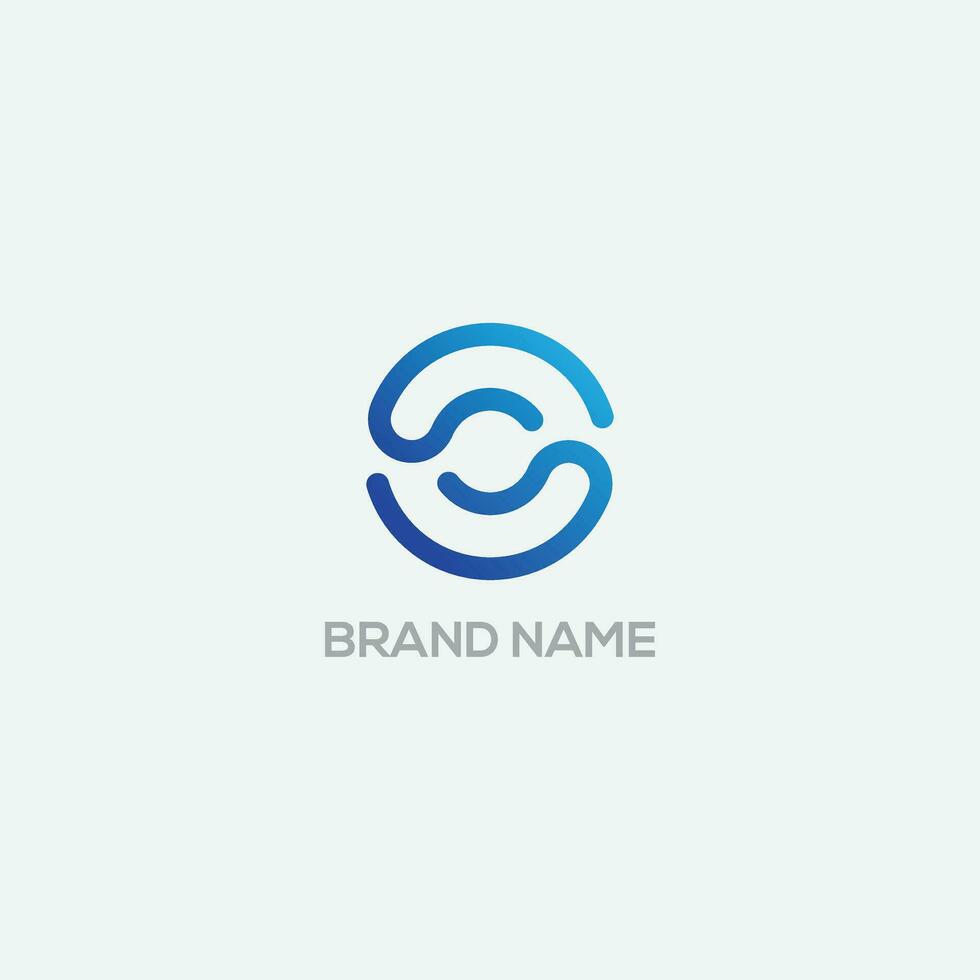 Letter C Modern Circle Shape Logo template. vector