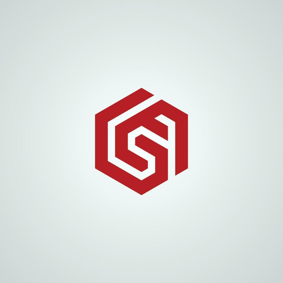 initial G E letter logo design vector template.