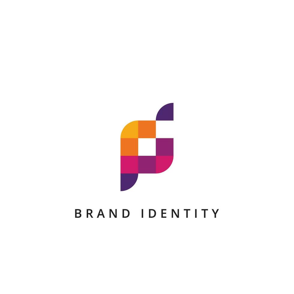 Initial Letter PI PJ PD Linked Logo Design template. vector