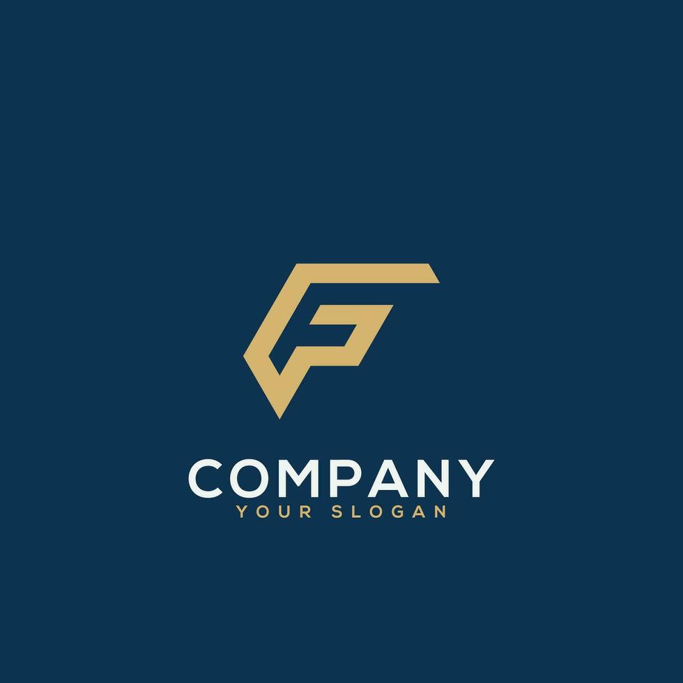 Initial letter FG GF logo design template. vector
