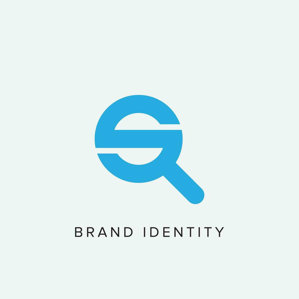 letter s logo design vector. search icon design vector