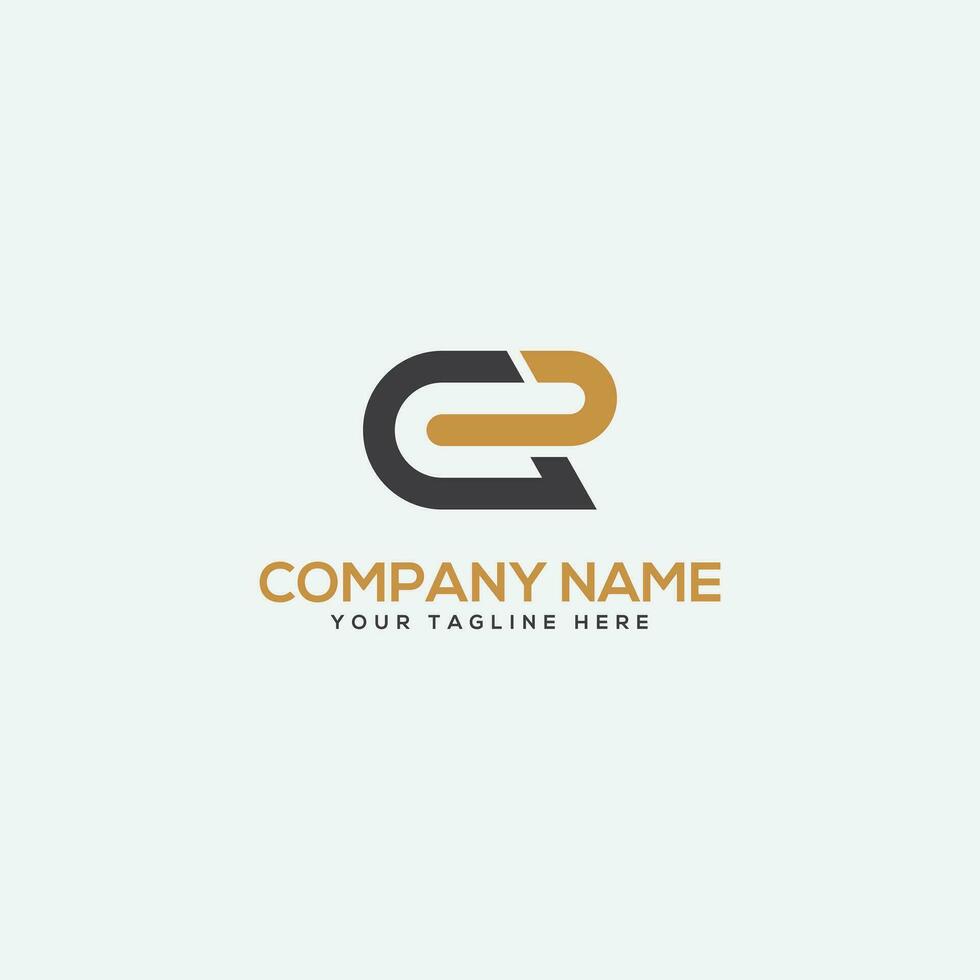 Initial letters GR logo design vector elements.