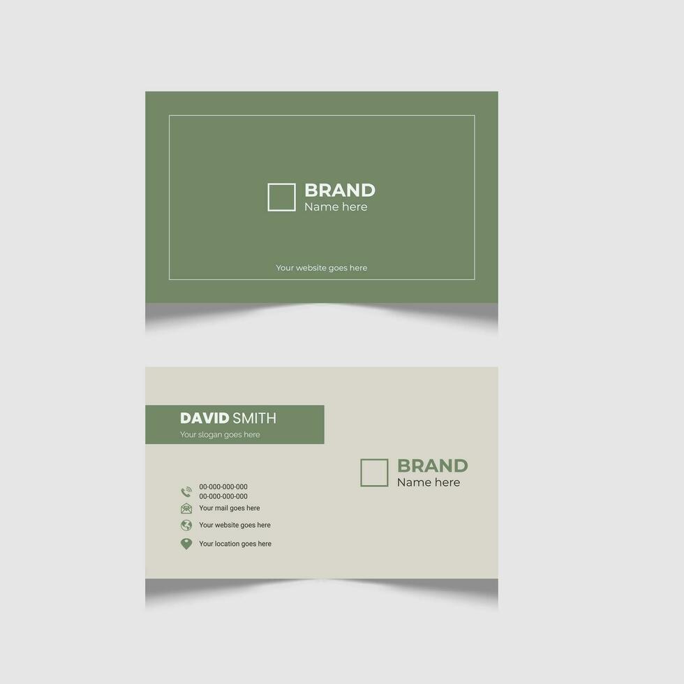 Awesome Business Card Design Template For your Business, Corporate, Real Estate, And Interior vector