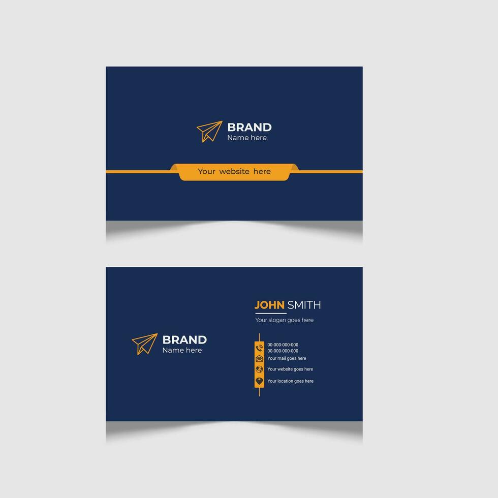 Awesome Business Card Design Template For your Business, Corporate, Real Estate, And Interior vector