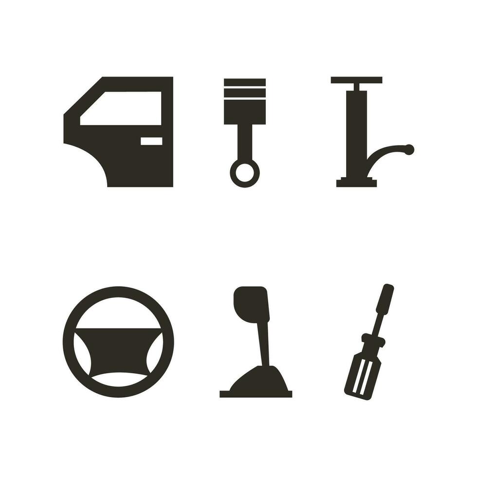 set icon repair tool vector