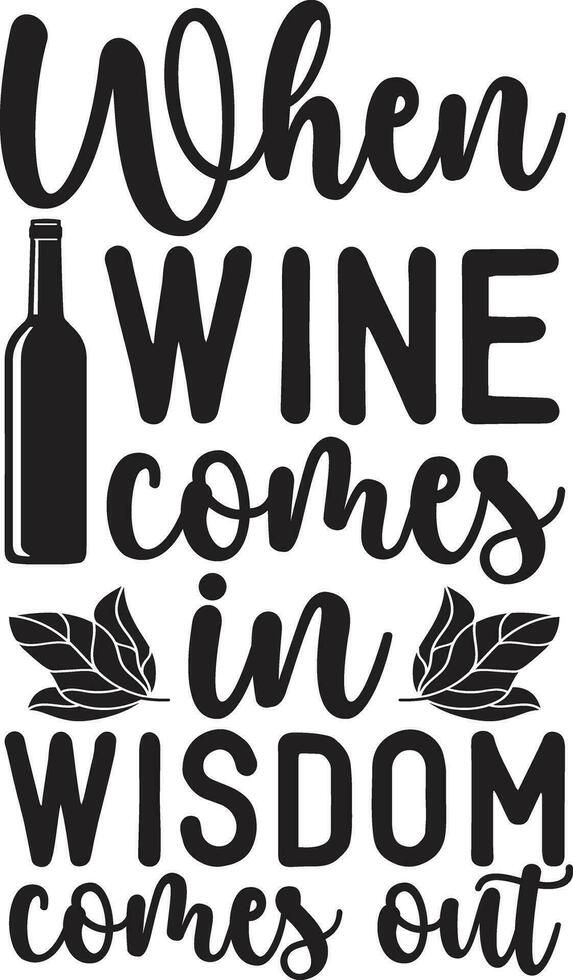 Wine Bag Design vector