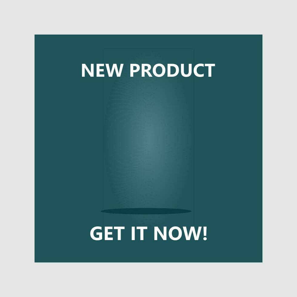 Blue theme product reveals for social media. Social media post template for display, catalog, and giveaway. vector