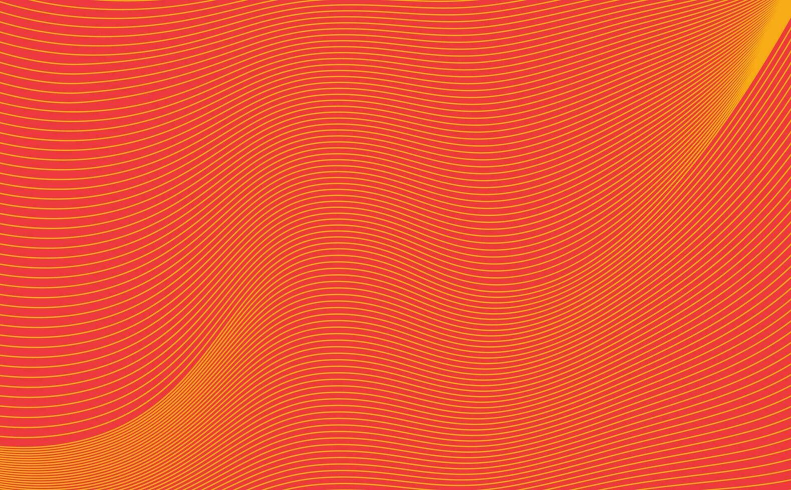 Orange and yellow curvy lines pattern vector background. Curved lines. Suitable for wallpaper and design template.