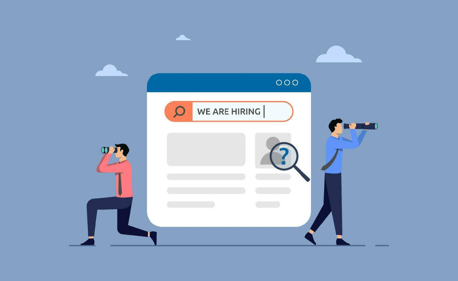 Searching for new candidates, Human Resources find the best