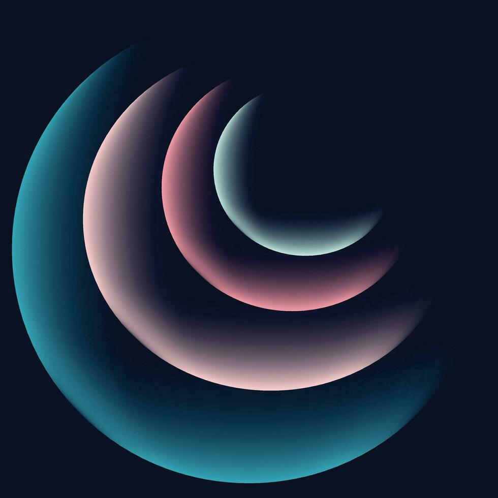 abstract circle background blue teal pink color vector