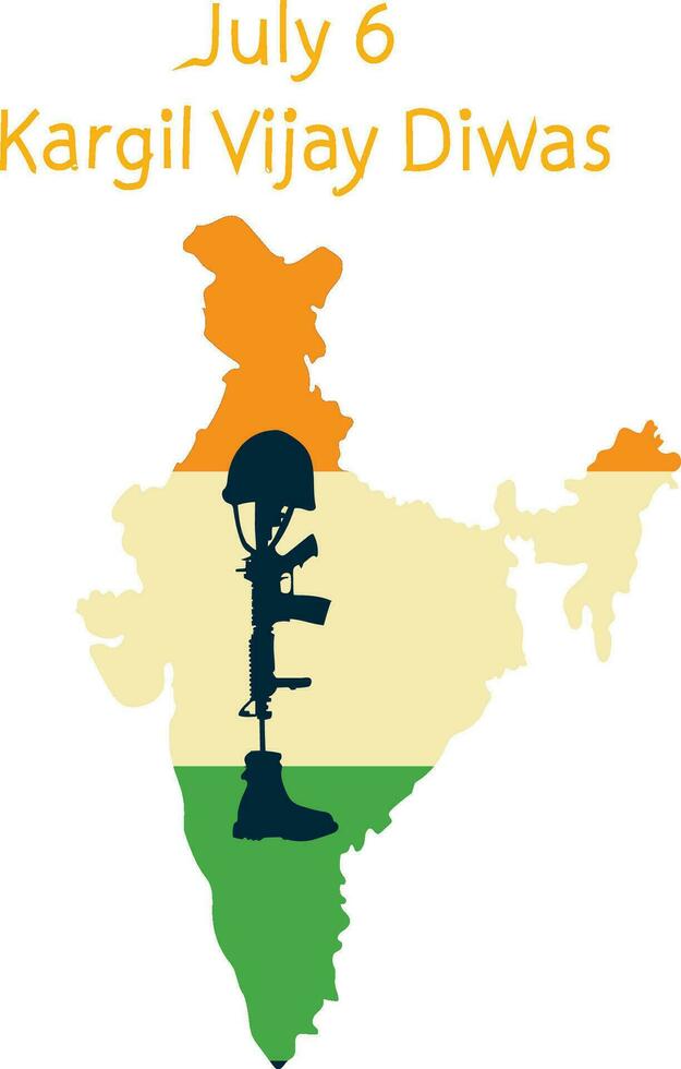 kargil vijay diwas 6 6 julio vector