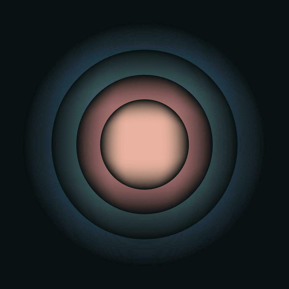 abstract circle background  gradiant illustration. navy peach color vector