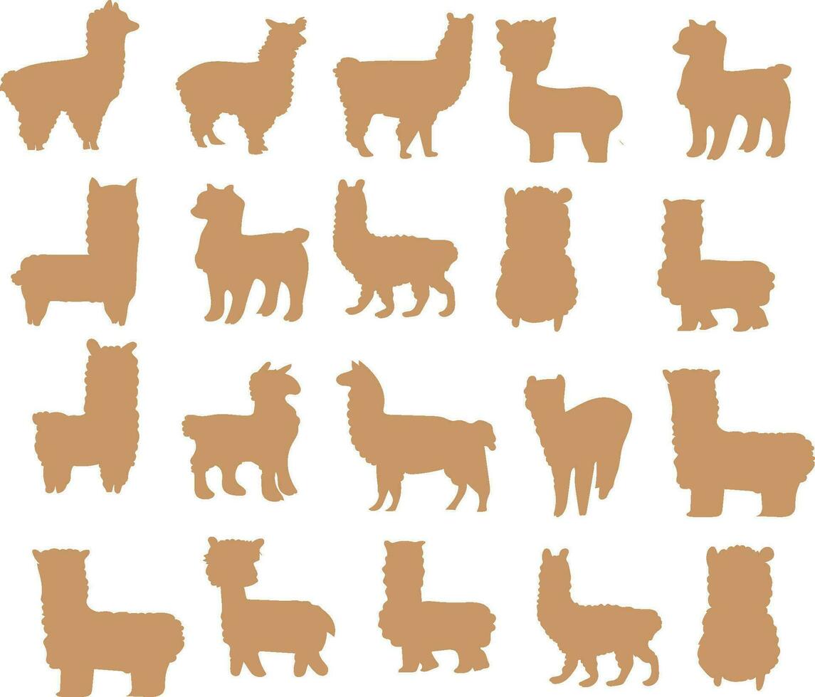 Alpaca icon vector