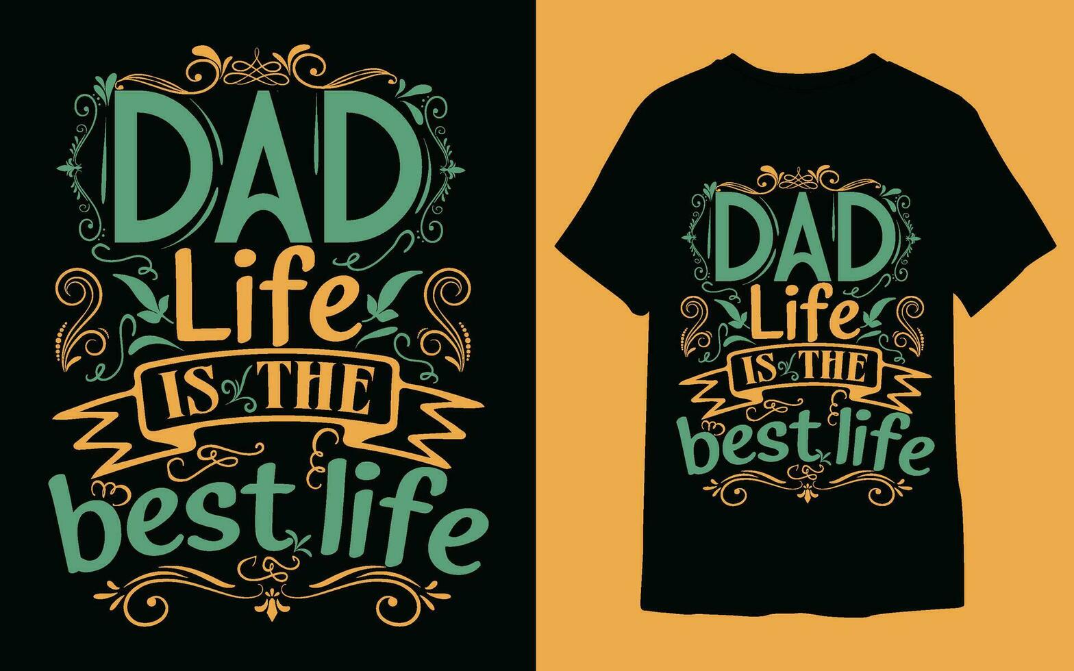 father's day typography t-shirt design. vector