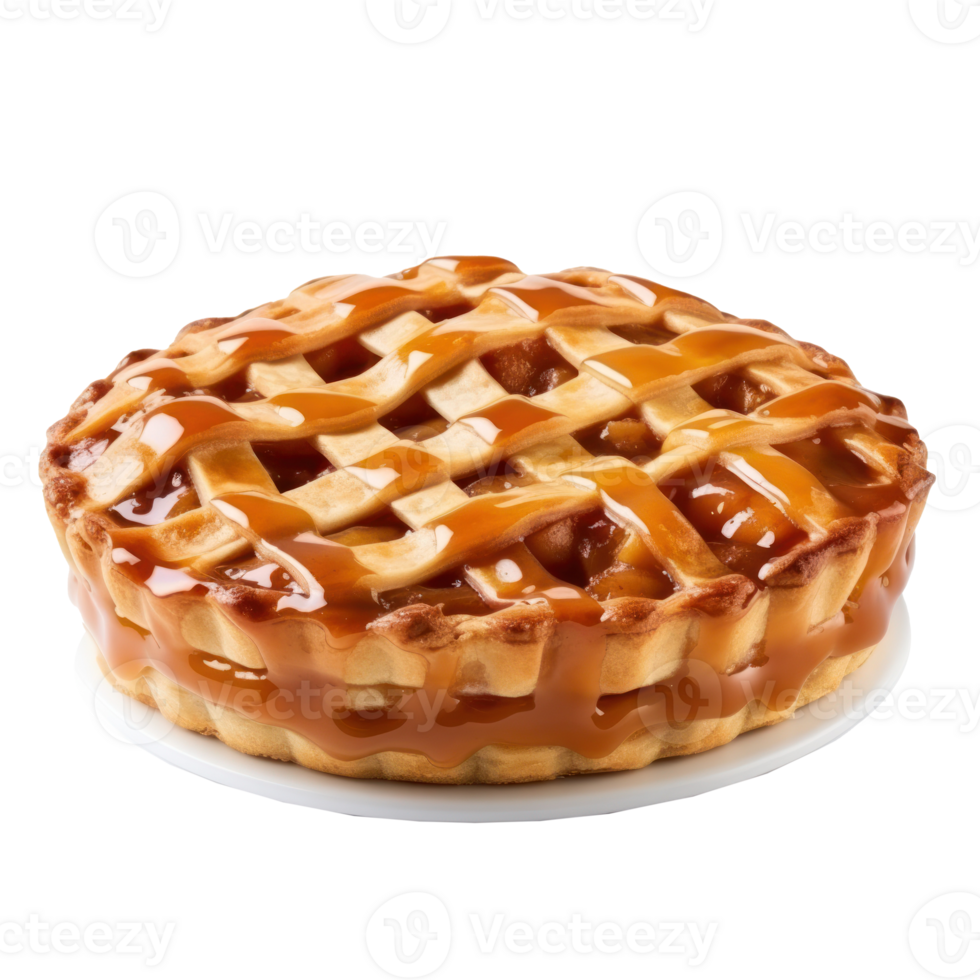 Apple pie isolated. Illustration png
