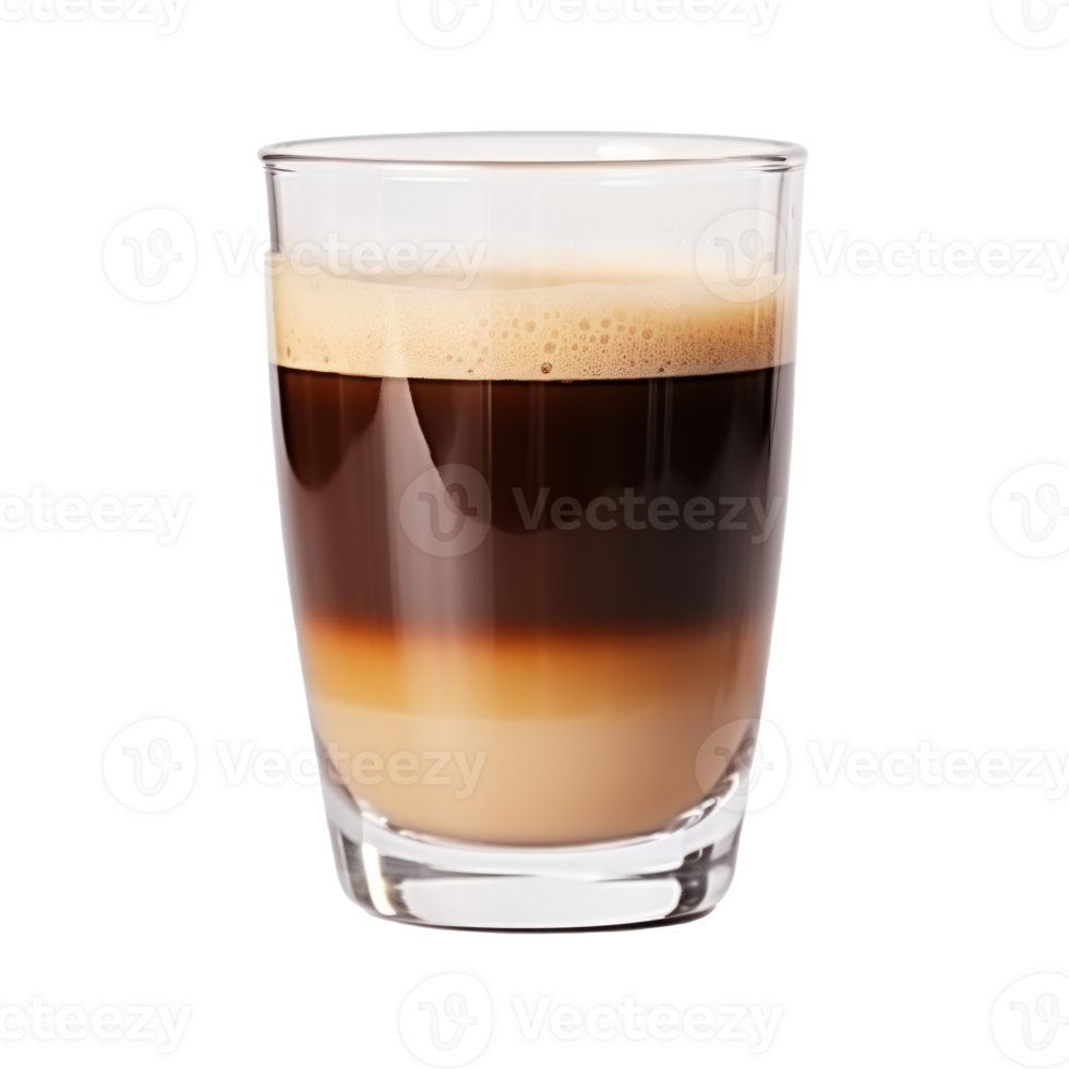 Glass of coffee isolated. Illustration png