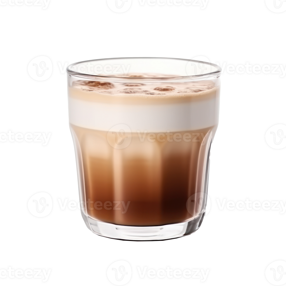 Glass of coffee isolated. Illustration png