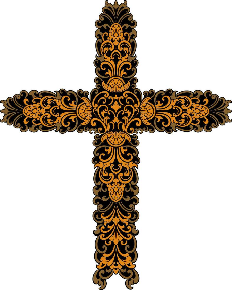 classic style christ cross vector design