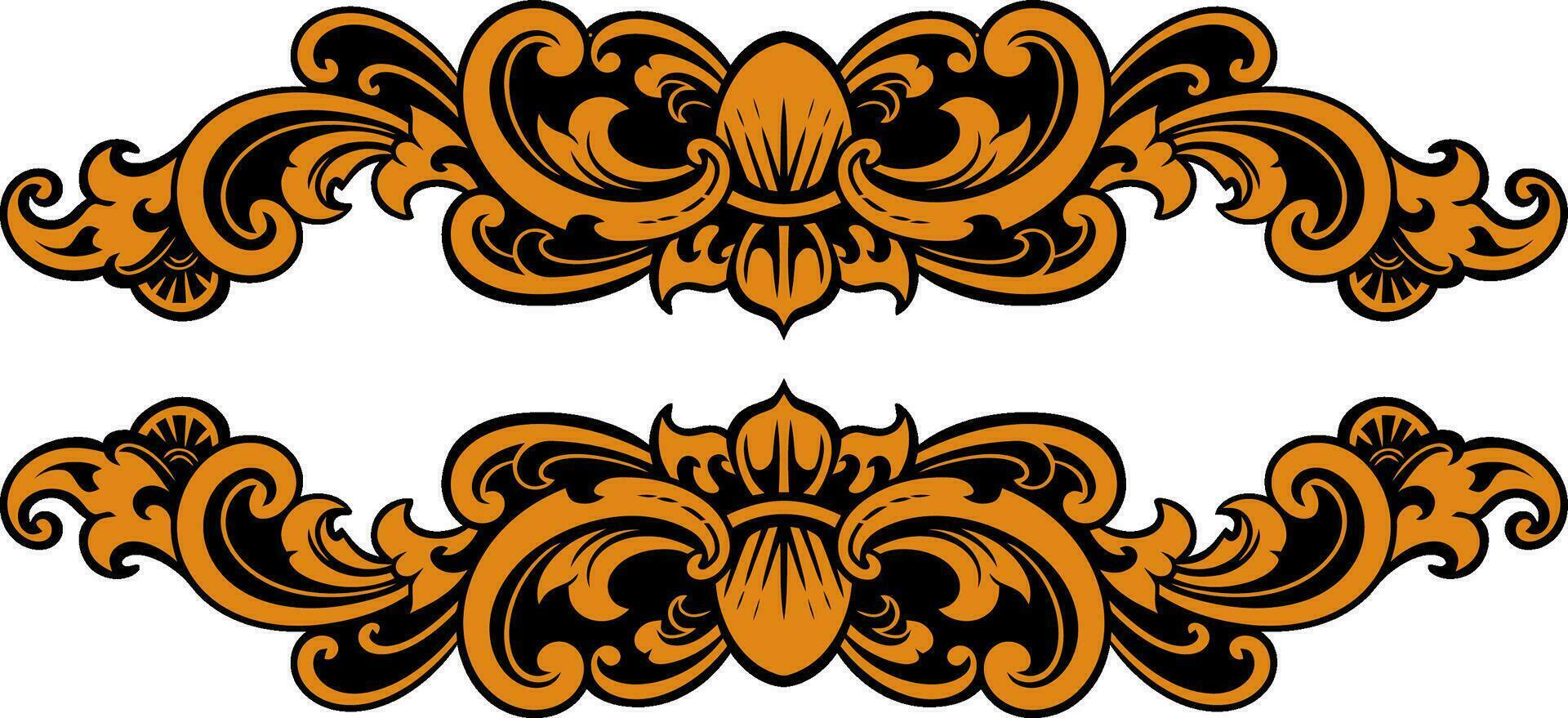 Vintage typographic decorative ornament design elements 25786728 Vector