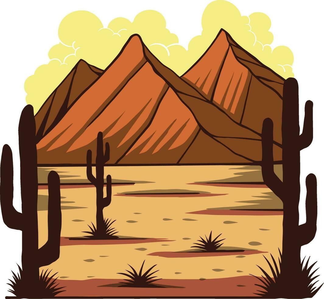 desert vibes graphic print vector