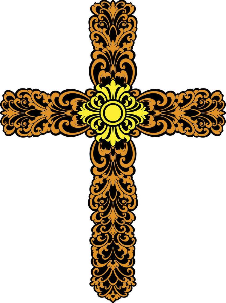 classic style christ cross vector design