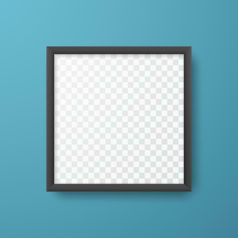 Photo frame for picture, poster or photo. Picture frame mock up. Vector illustration
