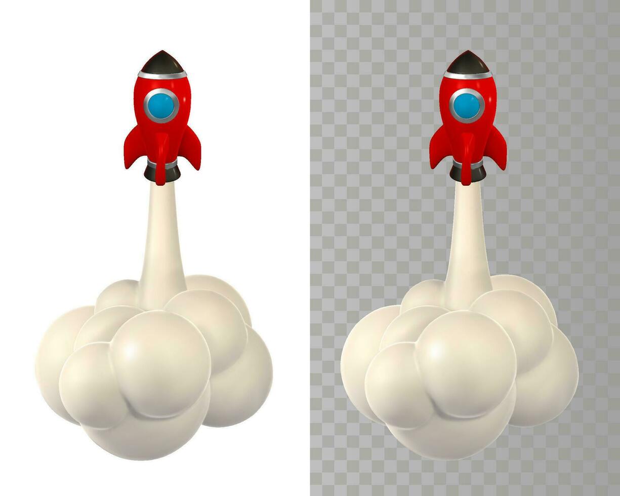 3d rocket spaceship render and draw by mesh. Realistic modern digital rocket. Vector illustration