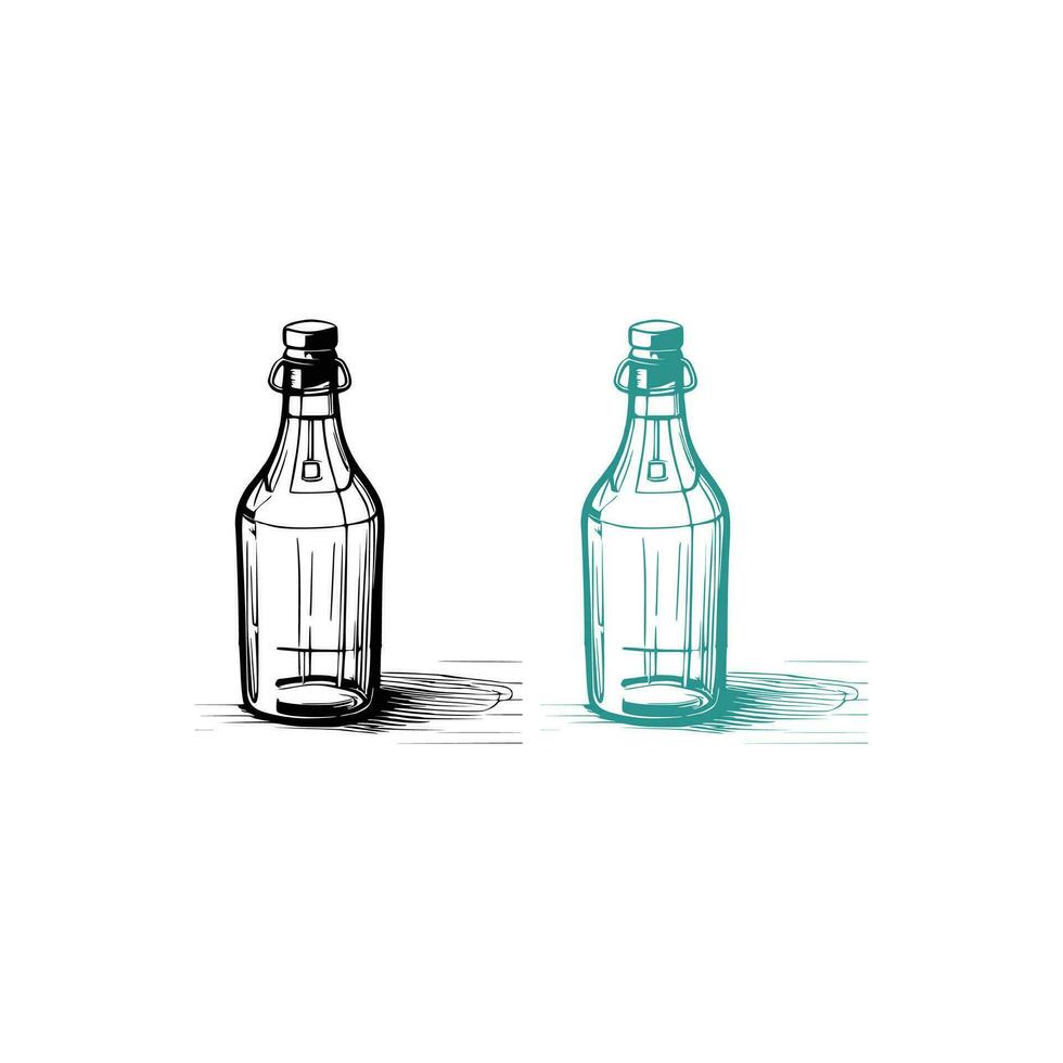 Glass Bottle Vector