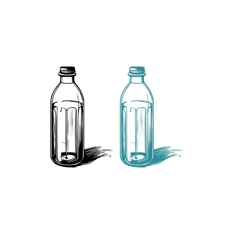 Glass Bottle Vector