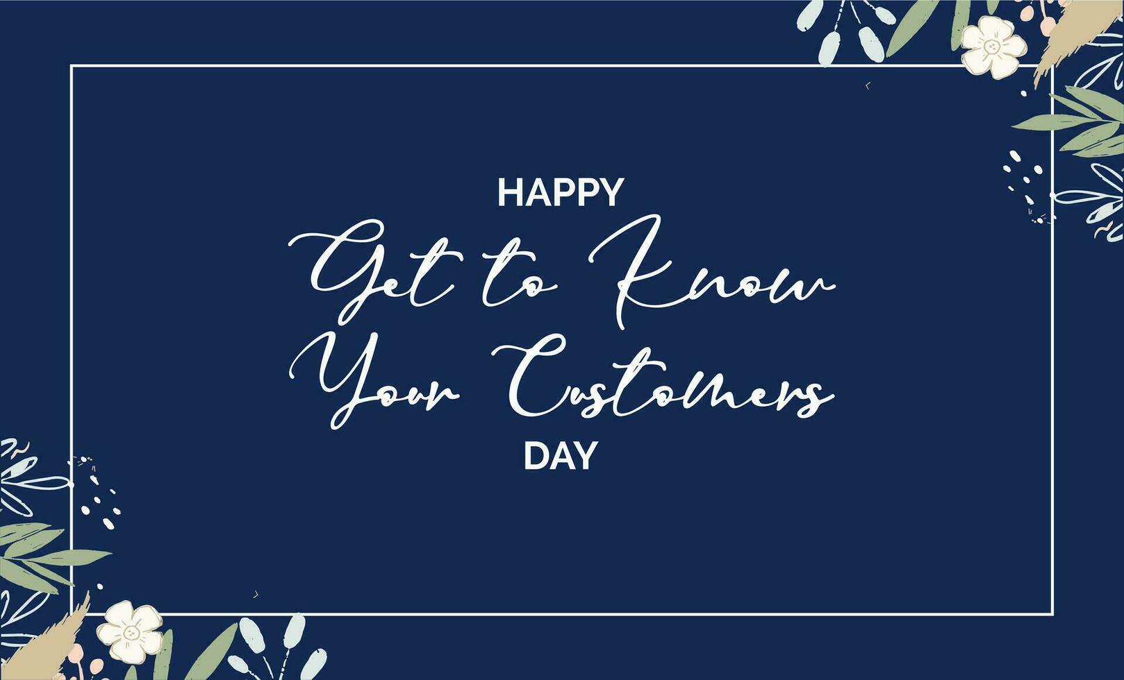 Get to Know Your Customer Day vector
