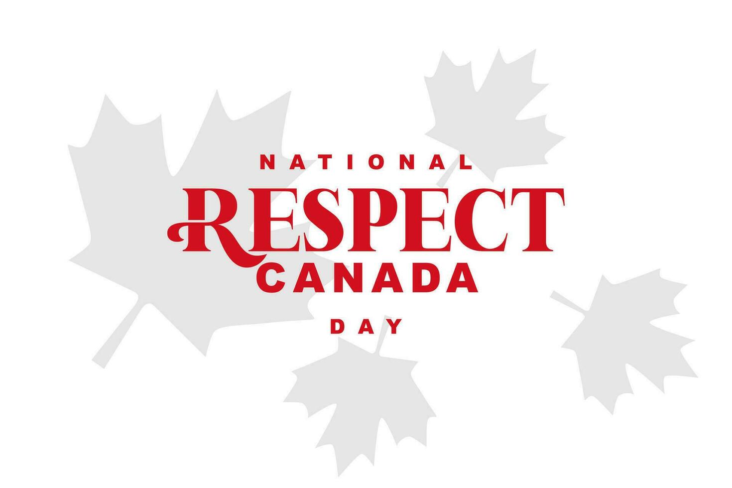 Respect Canada Day, background template Holiday concept vector