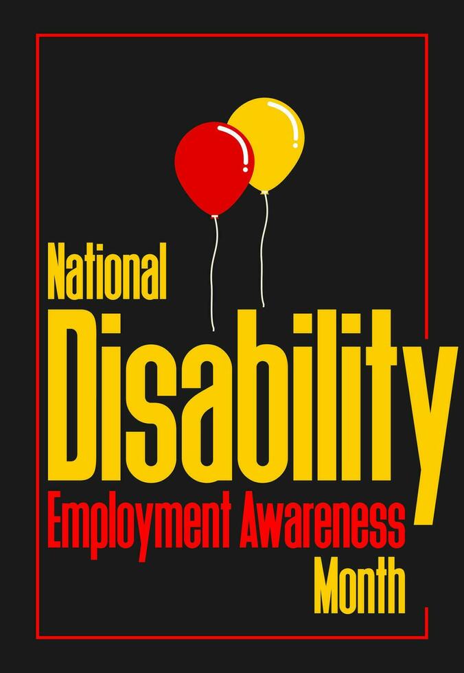 national disability employment awareness month... 25787993 Vector Art