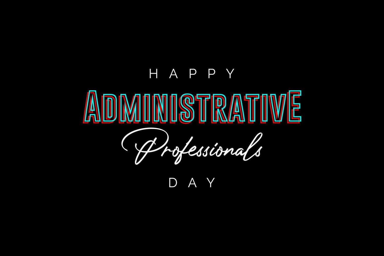 administrative professionals day, background template Holiday concept vector