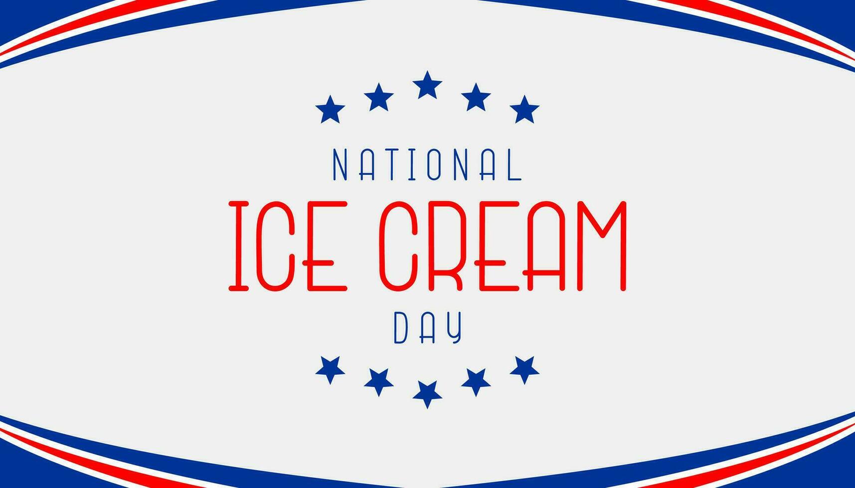 national ice cream day background template Holiday concept vector
