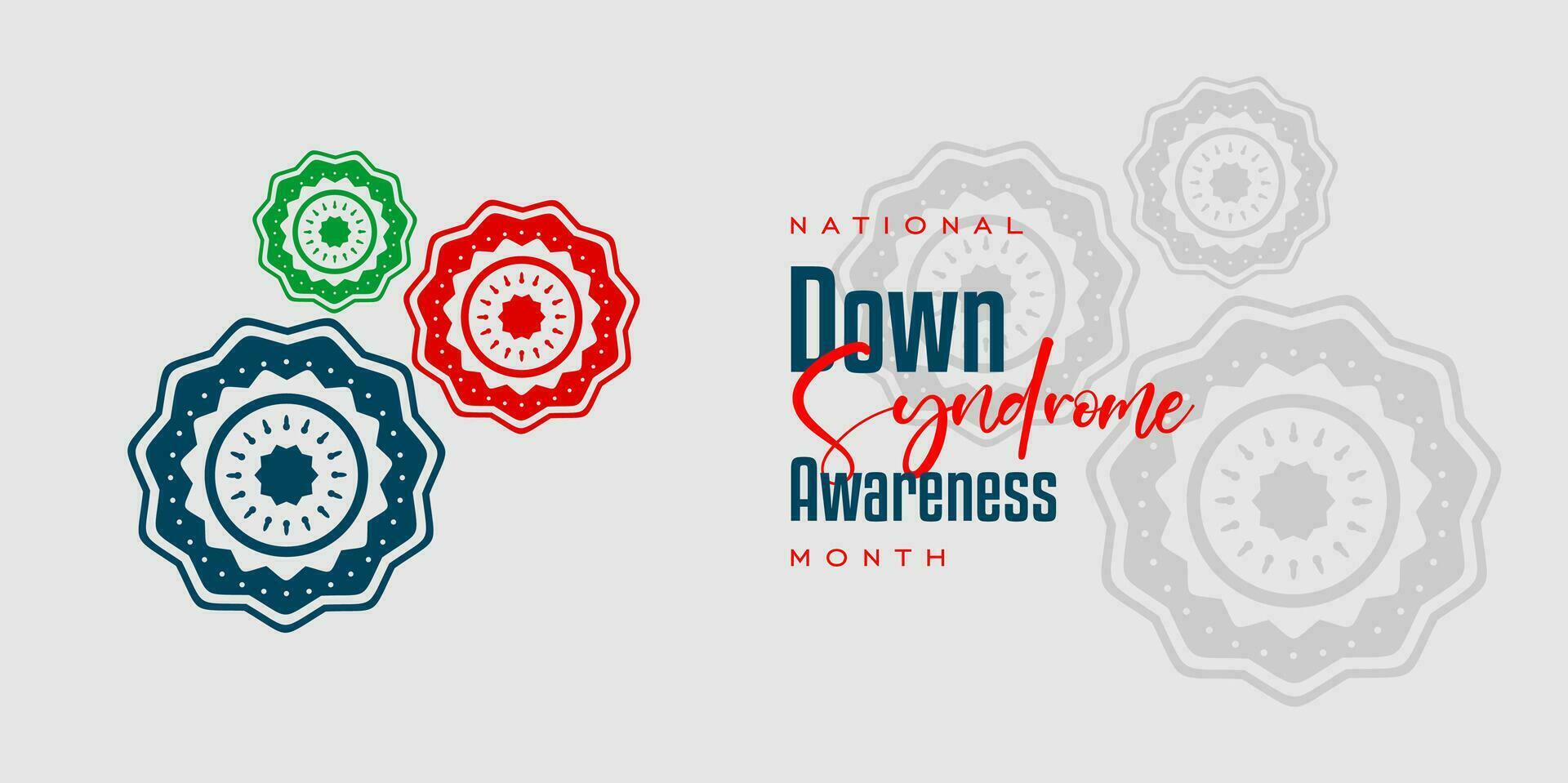 Down Syndrome Awareness Month vector