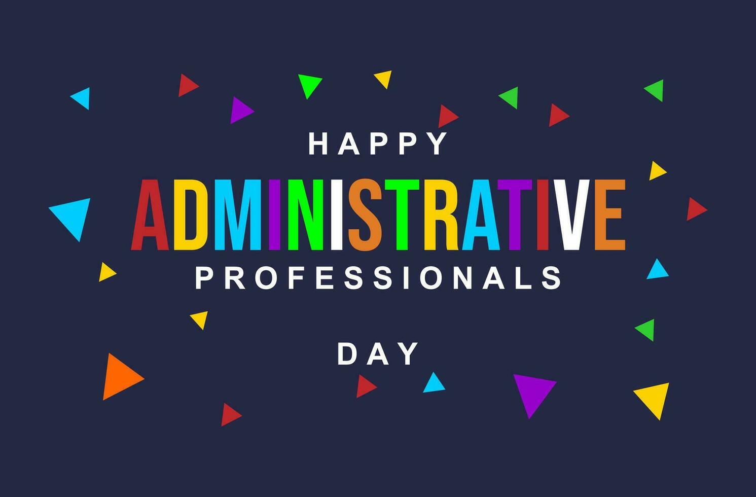 administrative professionals day, background template Holiday concept vector