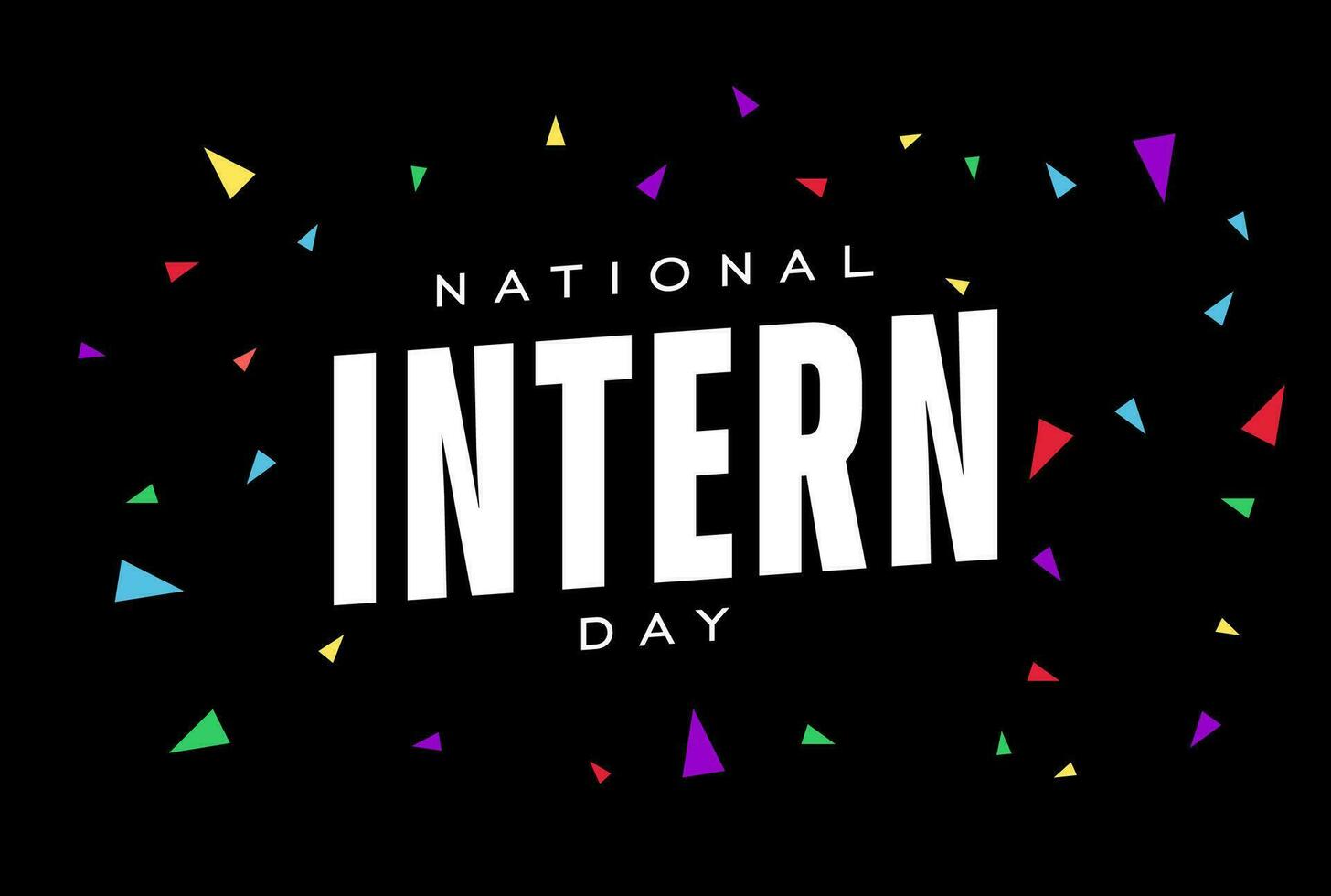 national intern day, background template Holiday concept vector