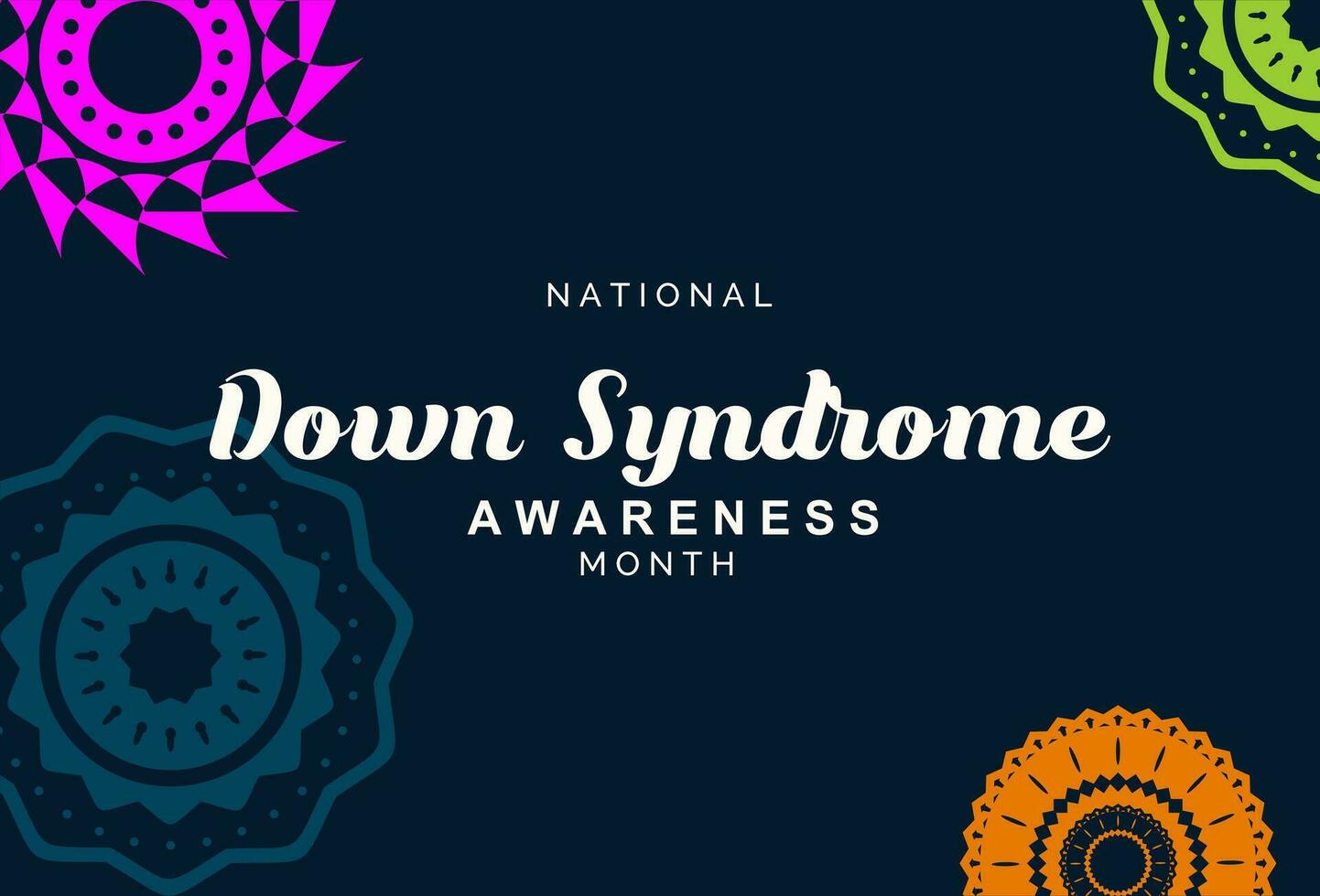 Down Syndrome Awareness Month vector