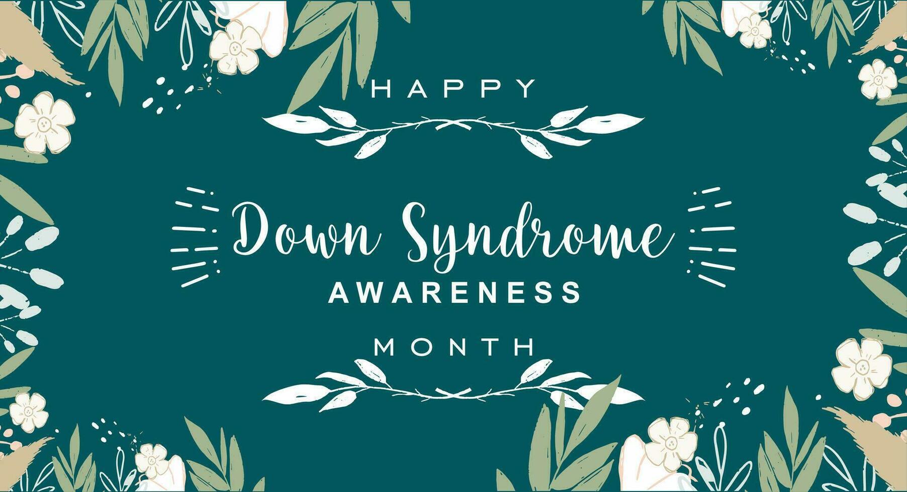 Down Syndrome Awareness Month vector