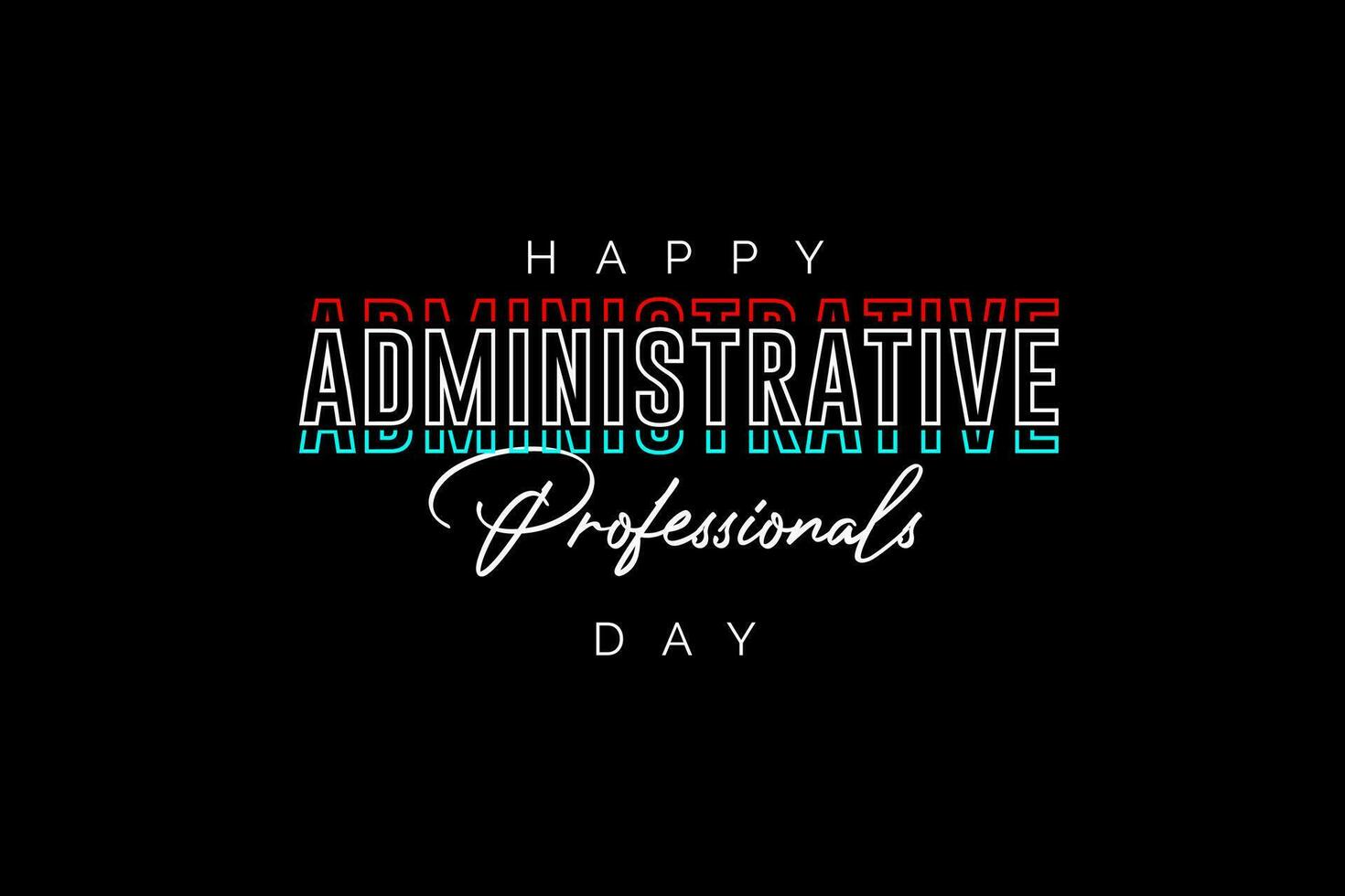administrative professionals day, background template Holiday concept vector