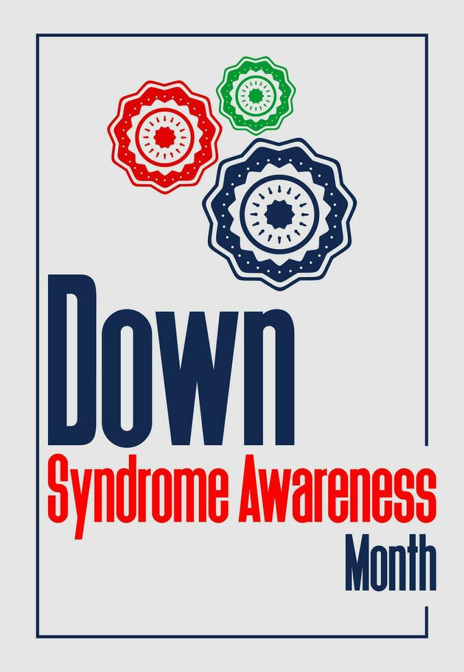 Down Syndrome Awareness Month vector