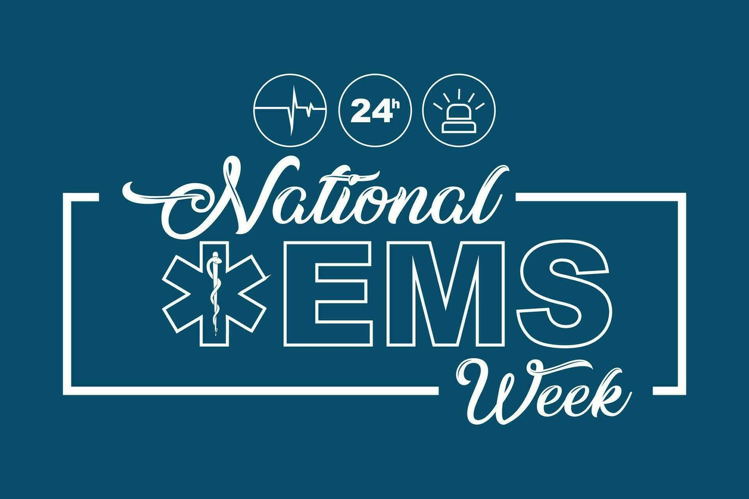 Emergency Medical Services Week 25788079 Vector Art at Vecteezy