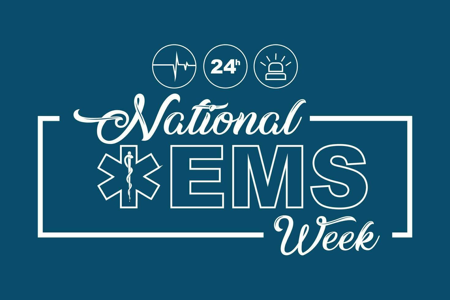 Emergency Medical Services Week vector