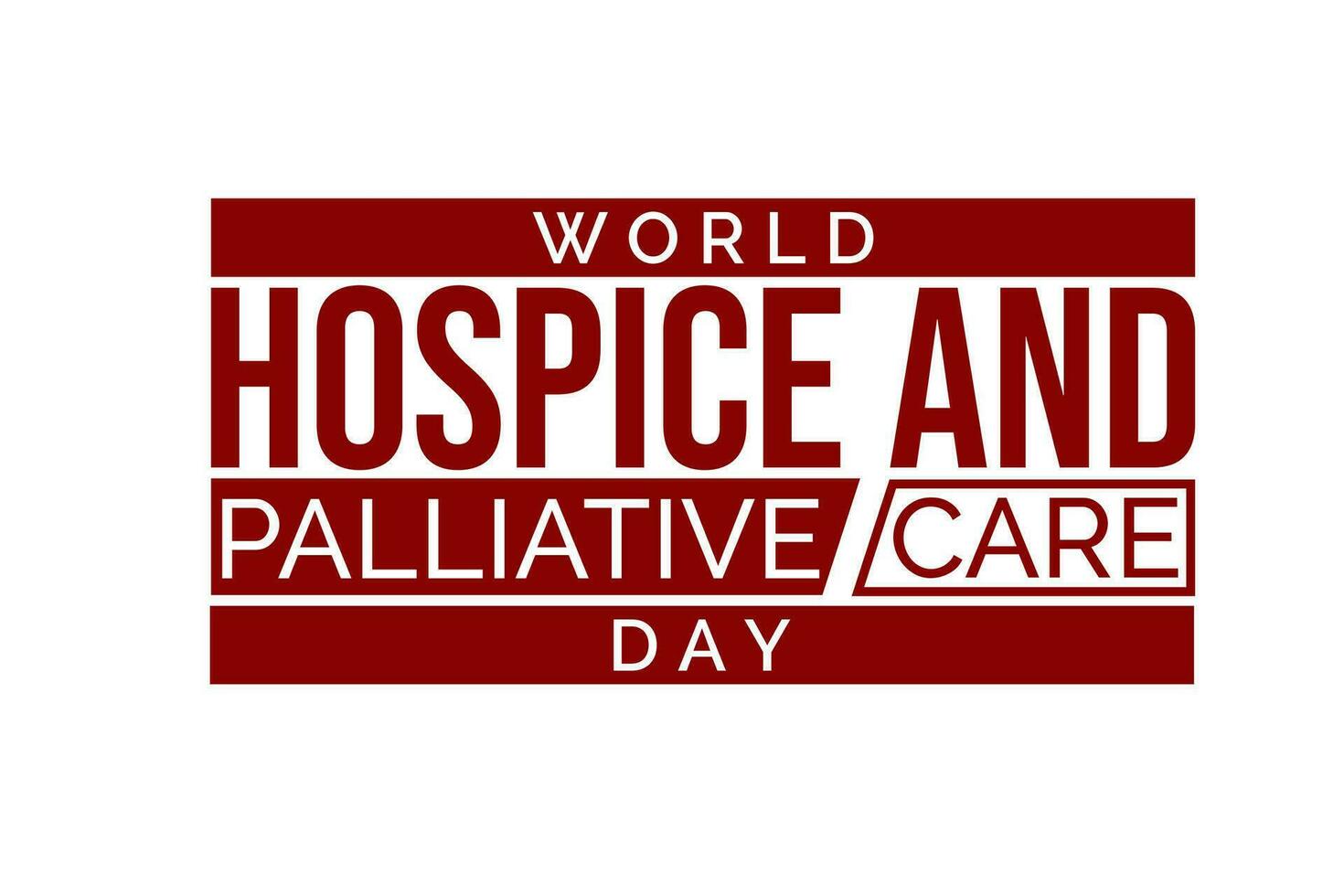 world hospice and palliative care day vector