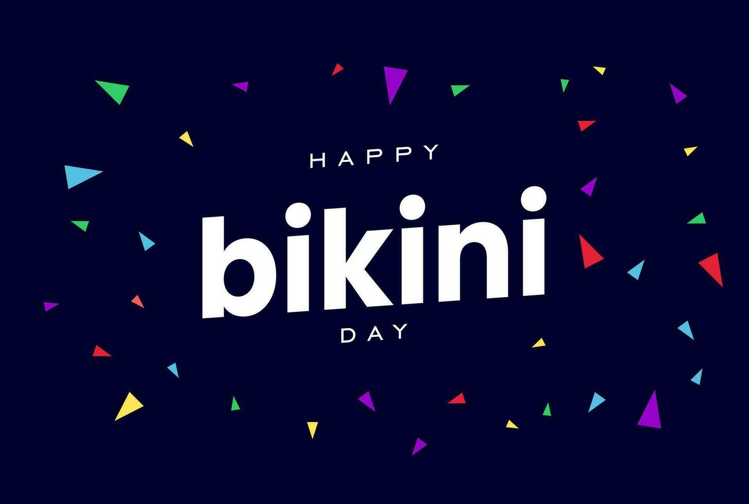 National Bikini Day, background template Holiday concept vector