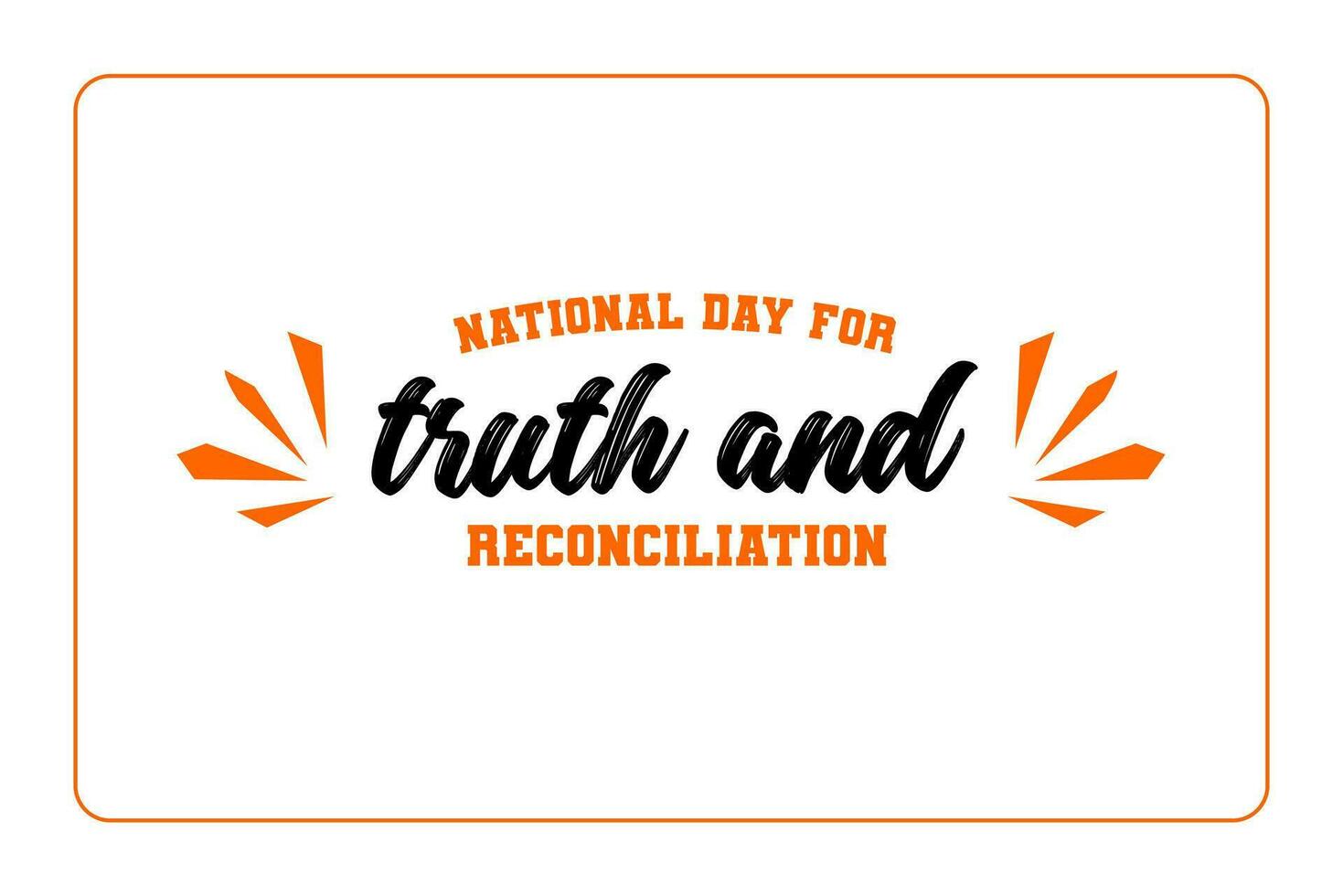 national day for truth and reconciliation vector