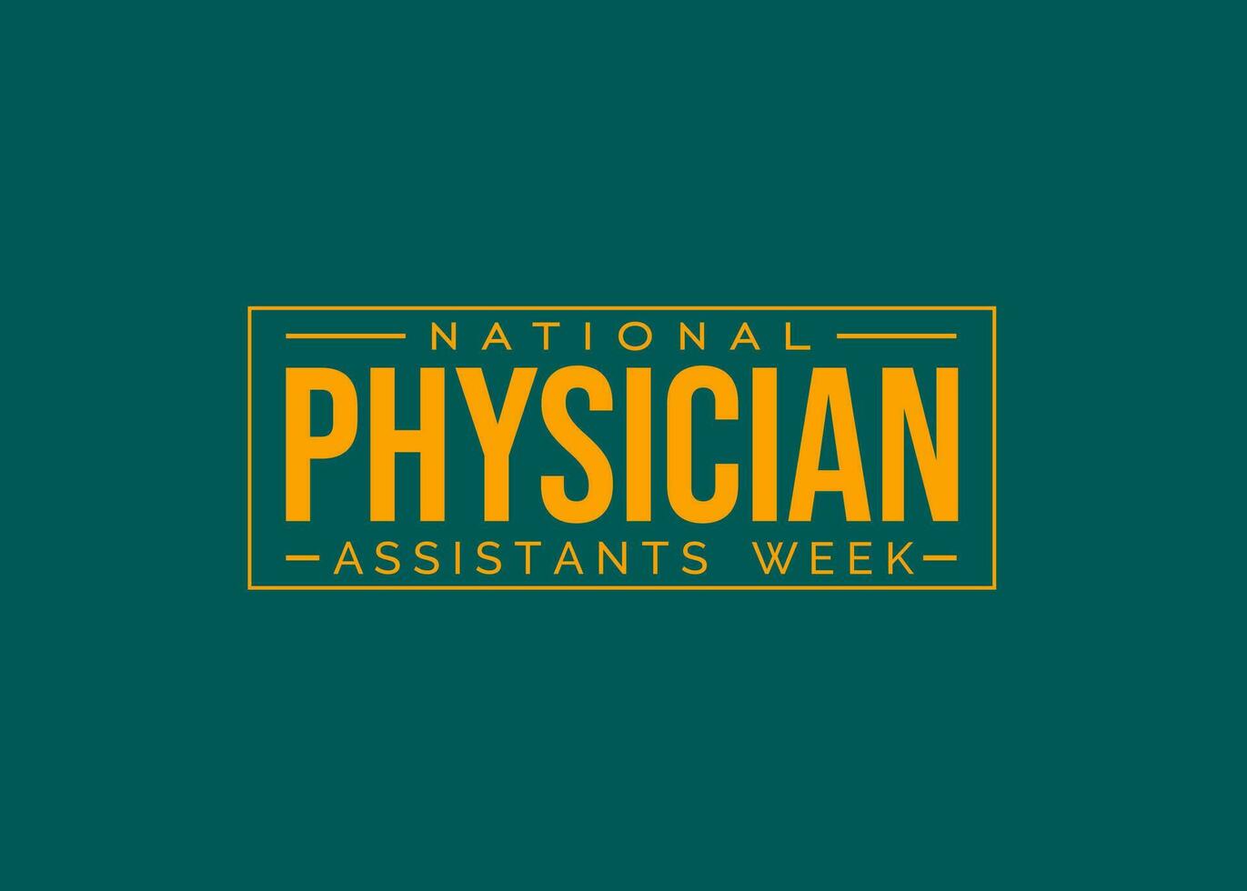 national physician assistant week vector